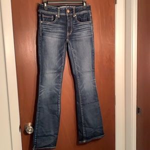 American Eagle Outfitters. Size 6 Kickboot Super Stretch Jeans.